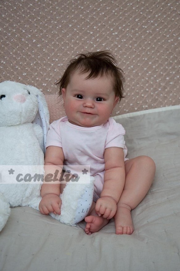 Camellia 可愛い赤ちゃん 抱き人形 リボーンドール 赤ちゃん 女の子 癒やし 人形 人形 Camellia 通販 Creema クリーマ ハンドメイド 手作り クラフト作品の販売サイト