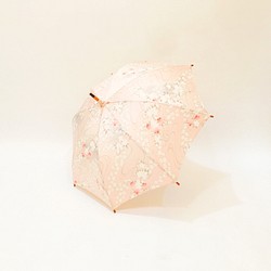 着物日傘　絹の着物をアップサイクル　日本の職人が手仕事で制作　#31 1枚目の画像