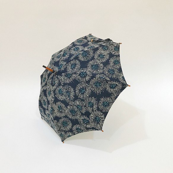 着物日傘　絹の着物をアップサイクル　日本の職人が手仕事で制作　#21 1枚目の画像