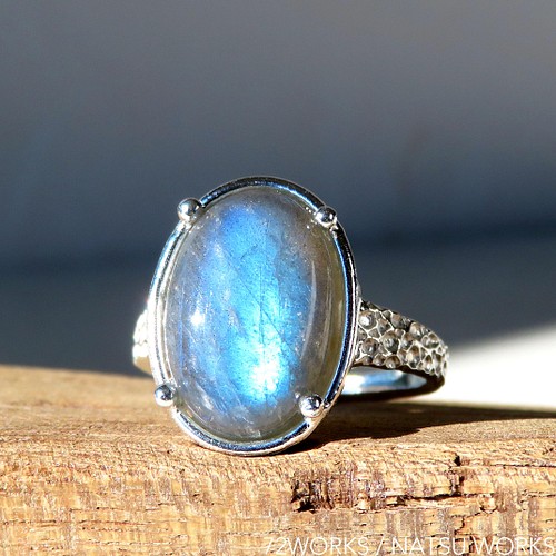 オパール ＋ トルマリン原石リング Opal tourmaline ring 指輪・リング