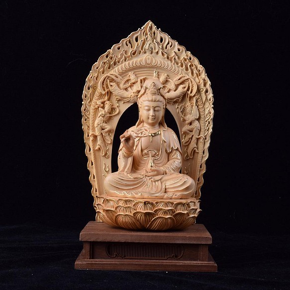 釈迦摩尼 特上彫 仏教工芸品 木彫仏像 供養品 極上品 彫刻 置物 - 彫刻