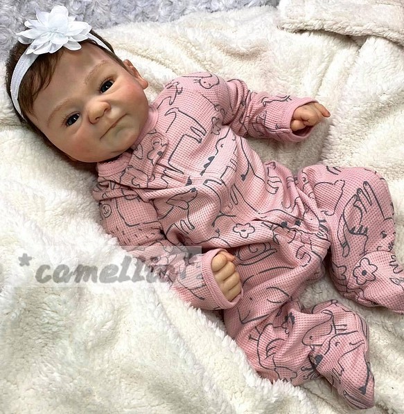 Camellia 新生児 本物の赤ちゃん 可愛い赤ちゃん リボーンドール 抱き人形 女の子 人形 Camellia 通販 Creema クリーマ ハンドメイド 手作り クラフト作品の販売サイト