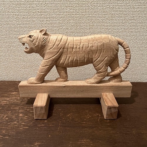 虎の置物 令和4年(2022年)寅年 木彫り彫刻 その他置物 asatsuki 通販