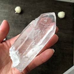 ヒマラヤ水晶　パキスタン・スカルドゥ産　原石 205g 高品質　一部虹入り☆