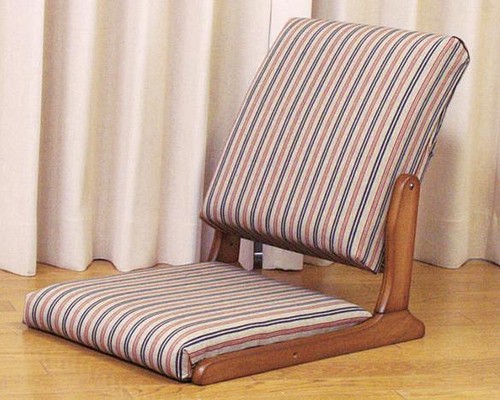 中居木工　木製　座椅子2脚　折りたたみ座椅子　椅子