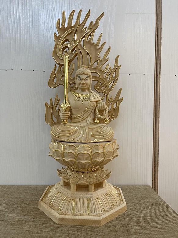 職人手作り 仏教工芸品 木彫仏像 置物 極上品 高価値セリー 精密彫刻 