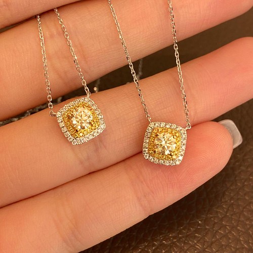 天然イエローダイヤモンドネックレス0.89ct k18 | www.jarussi.com.br