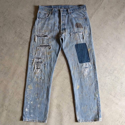 W34 L33 USA製 Levi's リーバイス 501XX グランジ デニム bckediri