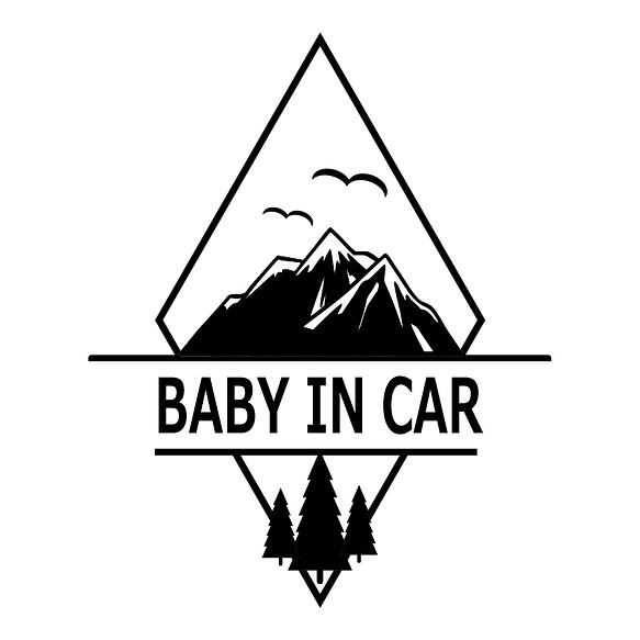 Baby In Car ベビーインカー 子供が乗っています 防水 車 ステッカー 160 01 シール ステッカー かわゆいステッカー屋さん 通販 Creema クリーマ ハンドメイド 手作り クラフト作品の販売サイト