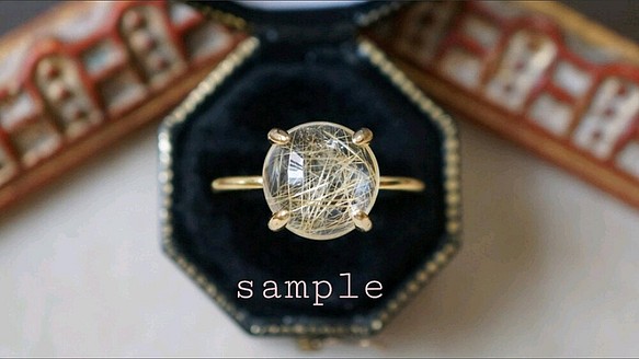 ㉟【１０mm】高品質ルチルクォーツRing〈18kgp〉 | www.episcopal.hn