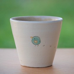 【A様専用ページ】フリーカップ　とりのおさんぽ 1枚目の画像