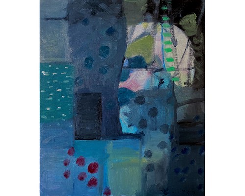 【葡萄園(vineyard)】F8 絵画 油絵 油彩 キャンバス 抽象 抽象画