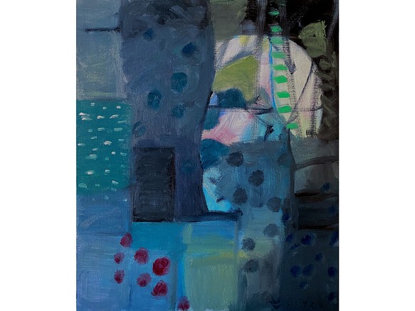 【葡萄園(vineyard)】F8 絵画 油絵 油彩 キャンバス 抽象 抽象画 ウォールアート コンテンポラリーアート 1枚目の画像
