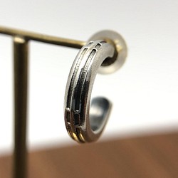 單獨出售 圈形耳環 S K18 Post K18 Silicon Catch 第1張的照片