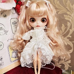 ローゼンメイデン風 雪華綺晶のドレス ブライス ドール服 ドールアウトフィット 薔薇乙女 第七ドール - 人形