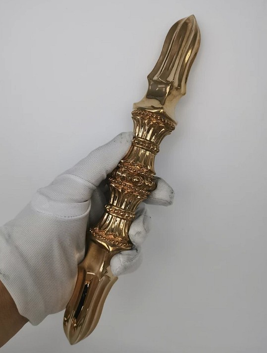 密教法具 四大明王金剛杵 独鈷杵 寺院用仏具 真鍮製 vajra 23cm