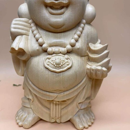 特上彫 大迫力 布袋様 七福神 木彫仏像 置物 仏教工芸品 仏教美術 高さ 