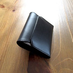 コンパクト財布　手縫い　小さい財布　ミニ財布　手のひらサイズ　革財布　ブッテーロ　Maine マイネ　革財布　 1枚目の画像
