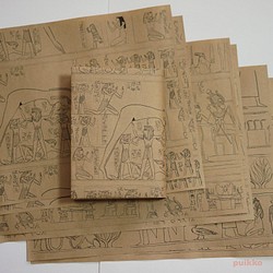 紙製ブックカバー　エジプト　死者の書 1枚目の画像
