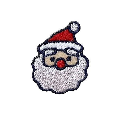 刺繍ワッペン　クリスマス【サンタクロース】 1枚目の画像