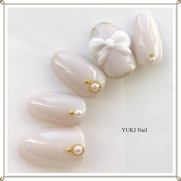 リボンネイル2 ネイルチップ かわいい りぼん 大人かわいい キュート 上品 ネイルチップ ネイルシール Yuki Nail 通販 Creema クリーマ ハンドメイド 手作り クラフト作品の販売サイト