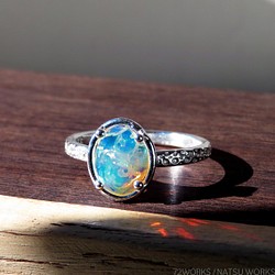 オパール リング / Ethiopian Opal Ring rc1 1枚目の画像