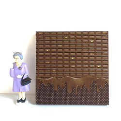 ■ とろける ミルクチョコレート ■ 木製ファブリックパネル ■ Mサイズ ■ お部屋の模様替えに★ 1枚目の画像