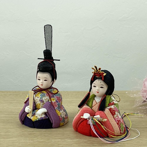 江戸木目込人形 「雛」（さくら・パープル） ひな人形・雛飾り 雛人形 