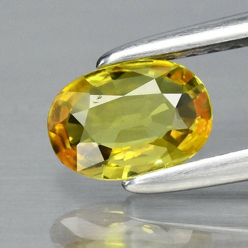 天然石 イエロー サファイア ルース 0.53ct オーストラリア産 綺麗な ...