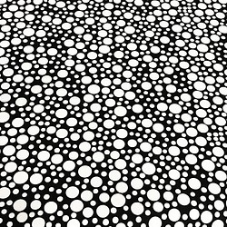 Michael Miller 110cm x 50cmずつ切売 - Playful dots/白黒 1枚目の画像