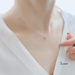 【アメジスト】宝石質AAA 2way☆K10YG New Simple Necklace 1枚目の画像
