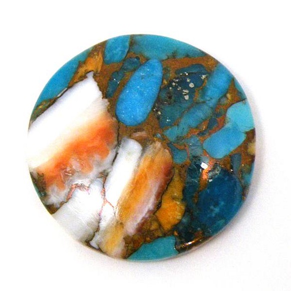天然石　コパオイスターターコイズ(Copper Oyster Turquoise)　ルース　st-st-503 1枚目の画像