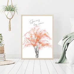 桜の花のポスター　/ i0476 / インテリアポスター 1枚目の画像