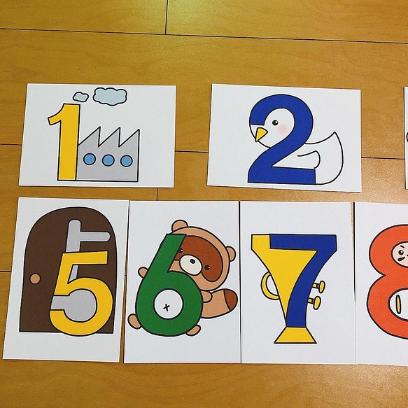 ペープサート 数字のうた 数字の歌 すうじのうた 保育 歌唱指導 誕生会 いラインアップ