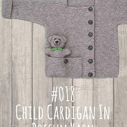 編み図(英語)　#018 Child's Cardigan in Possum Yarn　（送料込） 1枚目の画像