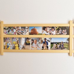 『Creema限定』12種類の写真サイズに対応『セミオーダー木製壁掛けフォトフレーム』M　木色 1枚目の画像