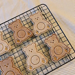 クマのぬいぐるみクッキー型・クッキーカッター / テディベアクッキー型 / 動物型 / キャラクターベーキング 1枚目の画像