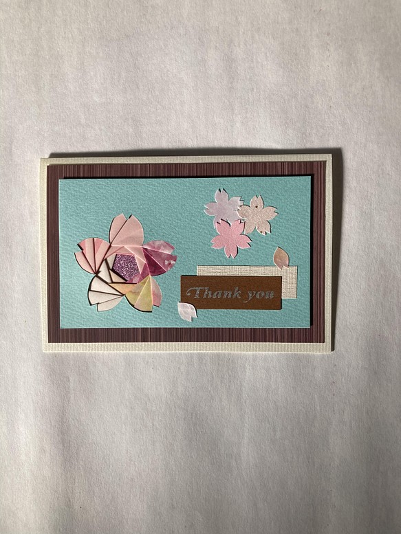 iris folding〜春の桜のメッセージカード〜② 1枚目の画像