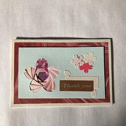 iris folding〜春の桜のメッセージカード〜③ 1枚目の画像
