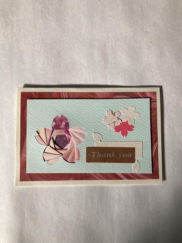 iris folding〜春の桜のメッセージカード〜③ 1枚目の画像