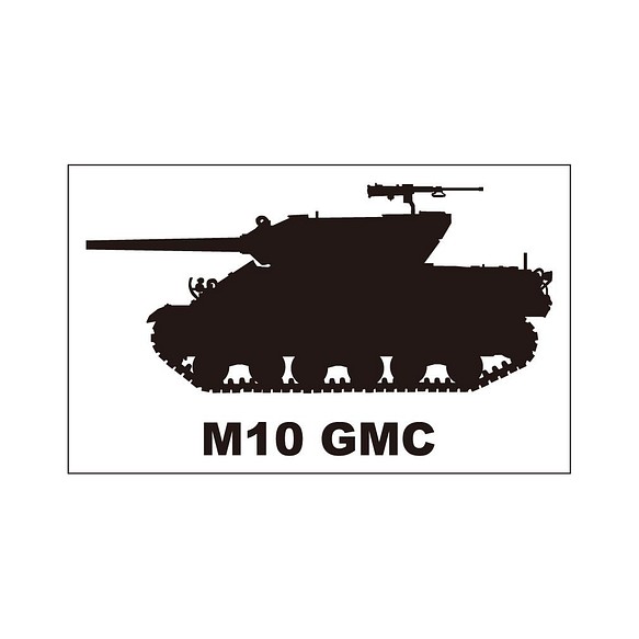 戦車ステッカー　M10 GMC 1枚目の画像