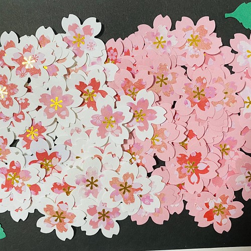 ②クラフトパンチ さくら 桜 イベント 春 花 壁面飾り ハンドメイド