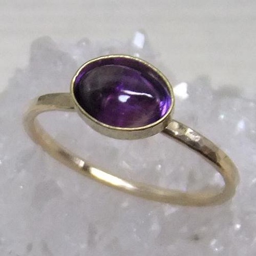 amethyst＊アンティーク調14kgf ring 指輪・リング Roro 通販｜Creema