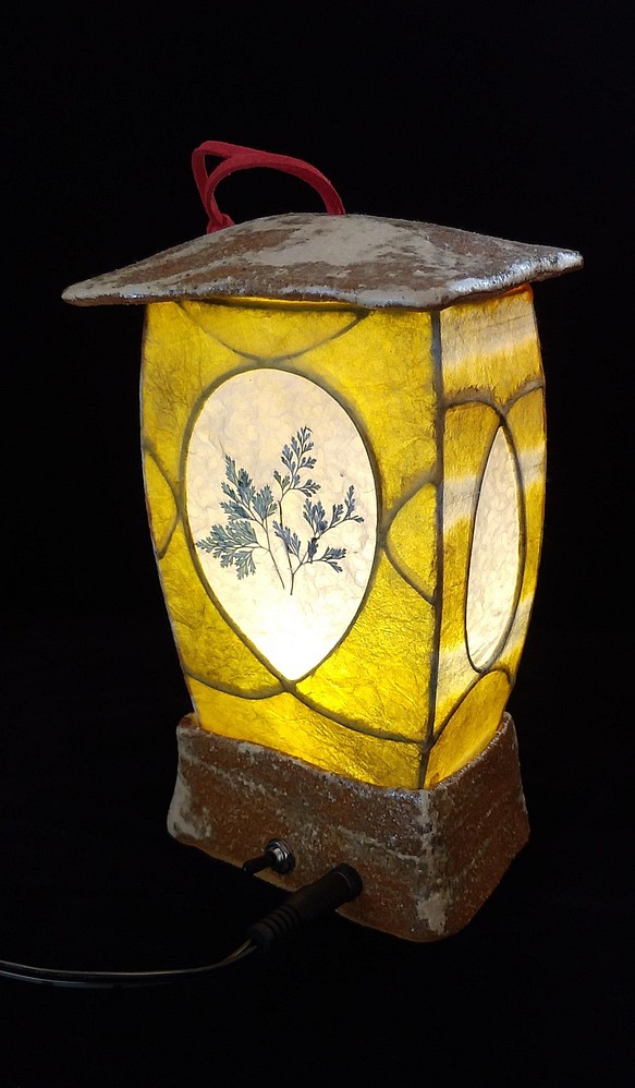和紙と陶器の灯り・和風ランタン