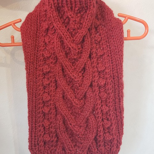 犬服♪赤いハートケーブル模様の手編みセーター(ssサイズ) ペット服