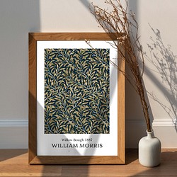 アートポスター インテリアポスター ウィリアム・モリス ウィローボウ ネイビーA Willow Bough 1枚目の画像