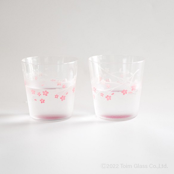 超早割22 サクラ カラーチェンジ グラス2個 6906 Otz グラス カップ 酒器 Tomi Glass 通販 Creema クリーマ ハンドメイド 手作り クラフト作品の販売サイト