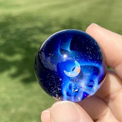 石垣島の宇宙玉 〜moon white opal〜 1枚目の画像