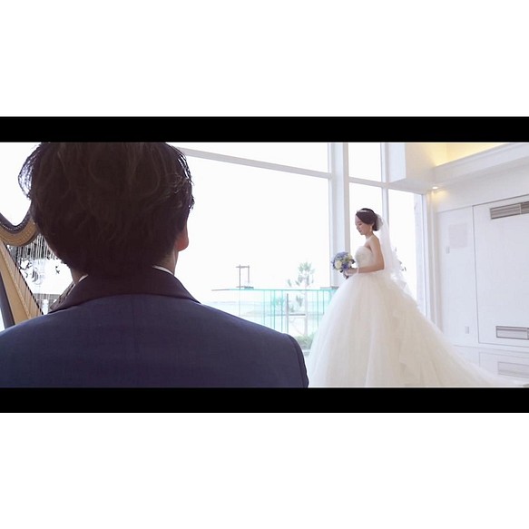 結婚式後写真や動画を映画のように編集します♪ 前撮り写真や結婚式で