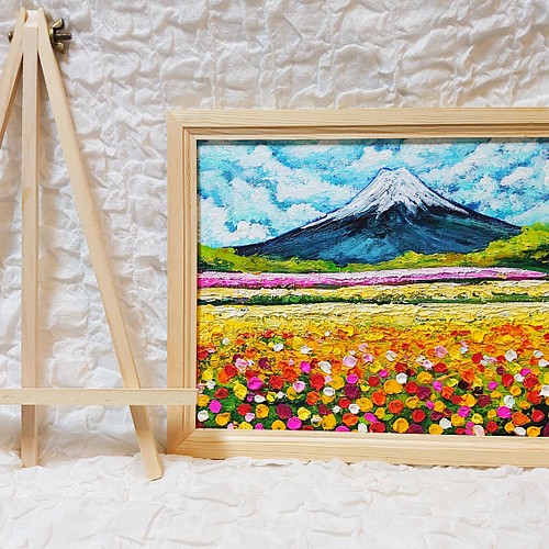 油絵 絵画【白いお花畑】 新登場 laverite.mg